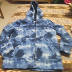 Kids Blue Tie-Dye Hoodie